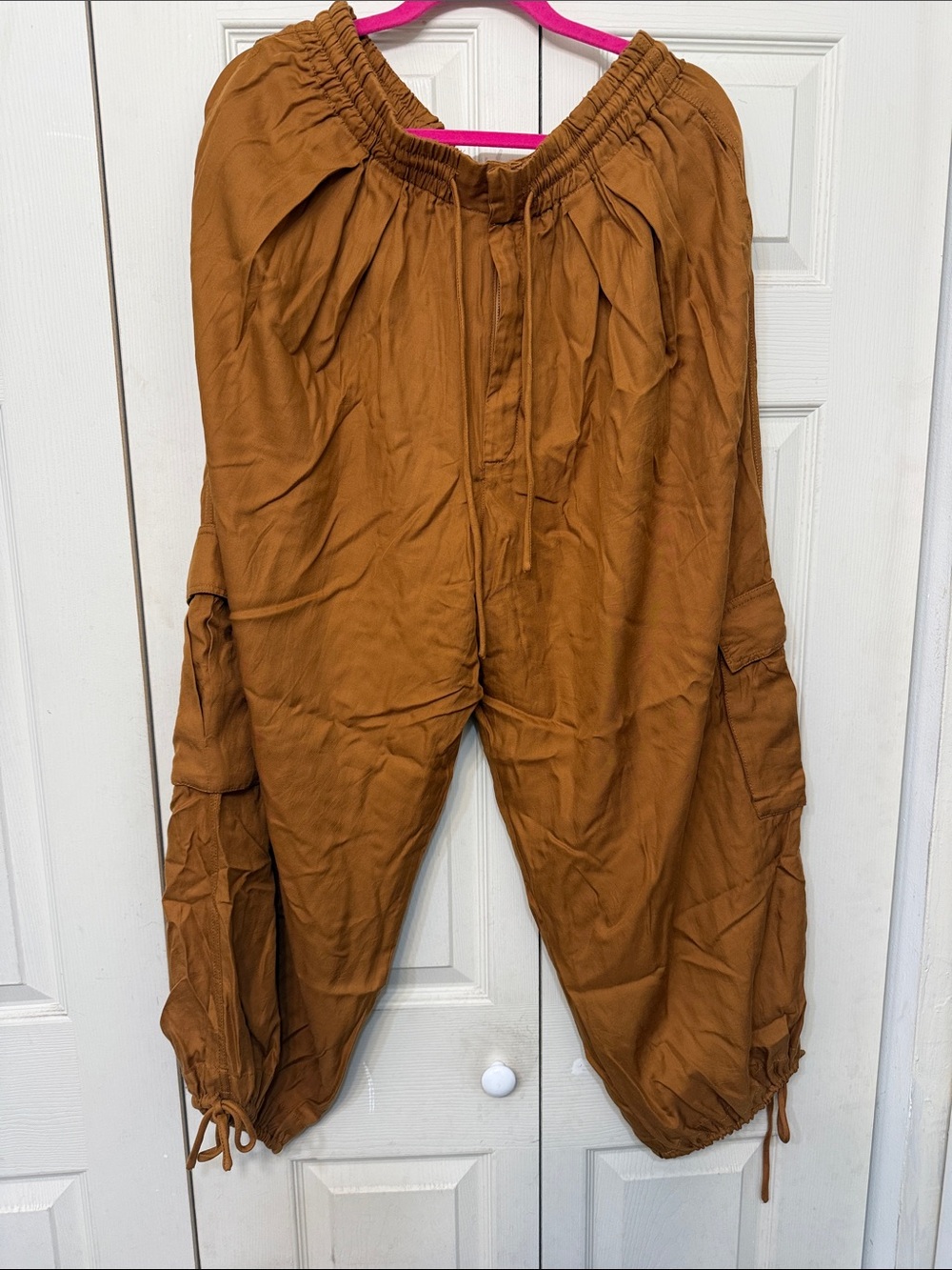 Free People Men's Cargo Joggers - Rust Brown